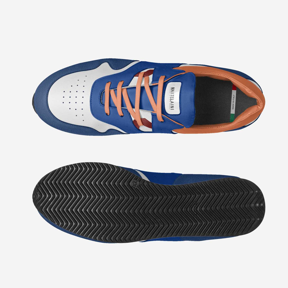 "Cobalt Crush" Blue Orange Sports Shoes