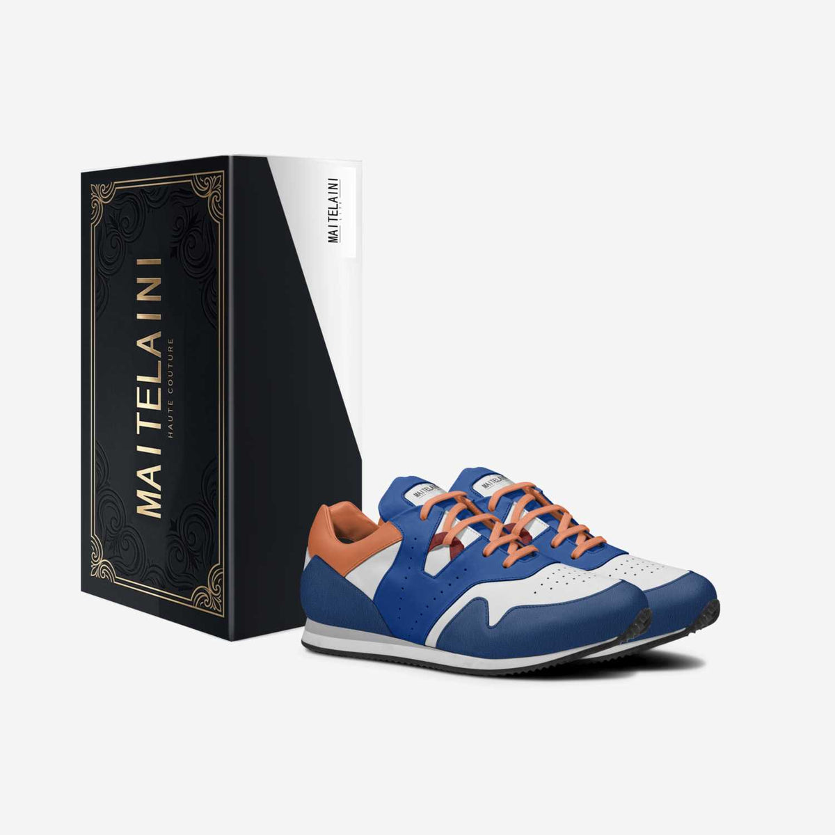"Cobalt Crush" Blue Orange Sports Shoes
