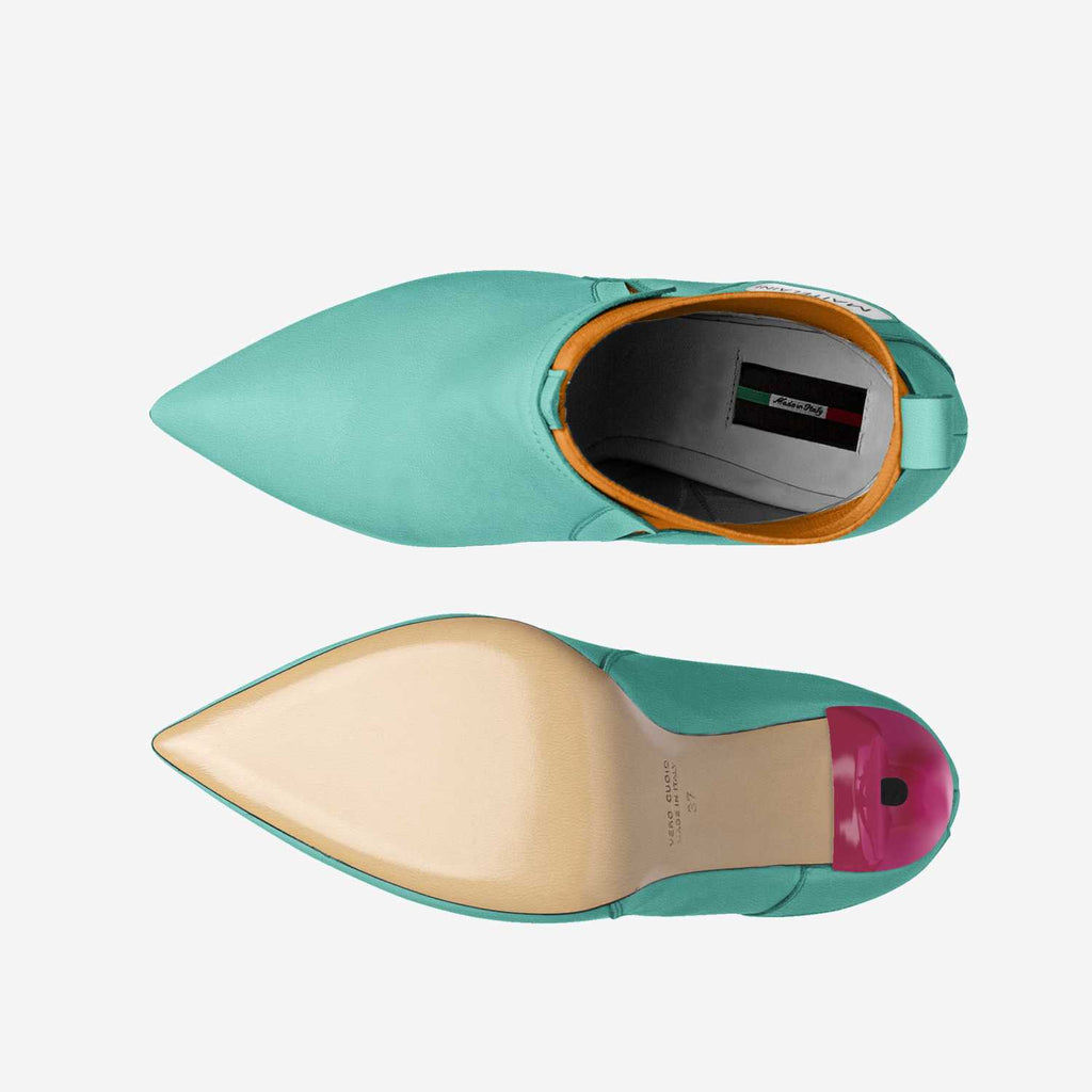 ASRE 100 浅绿色高跟袜靴