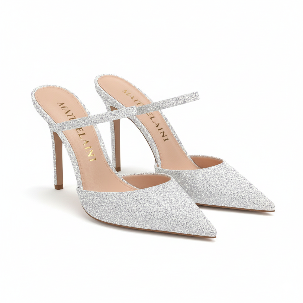 RANE 105 白色格利特高跟鞋