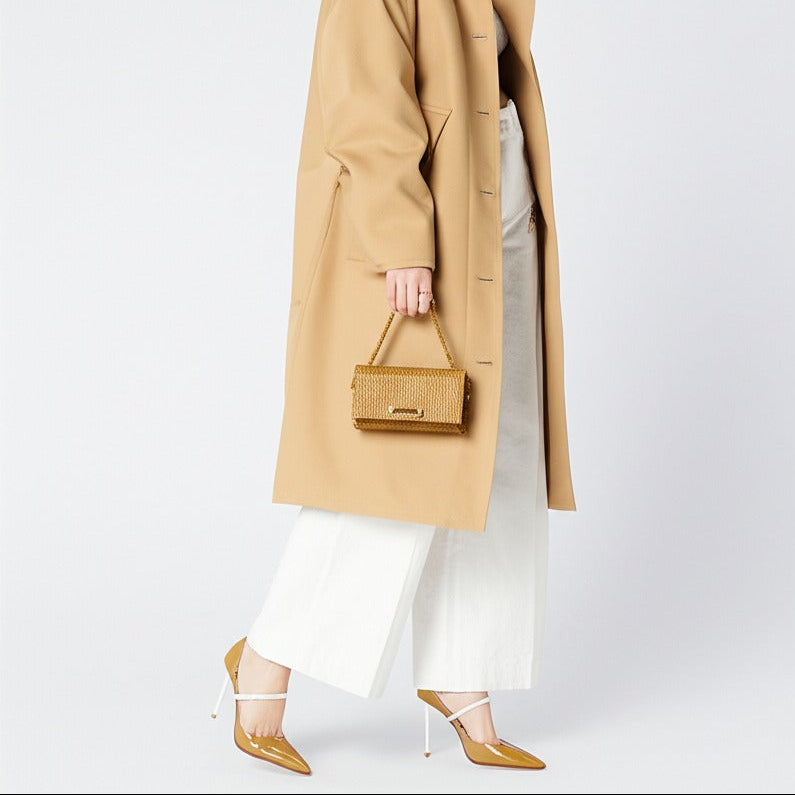 KLUX 100 浅棕色玛丽珍高跟鞋