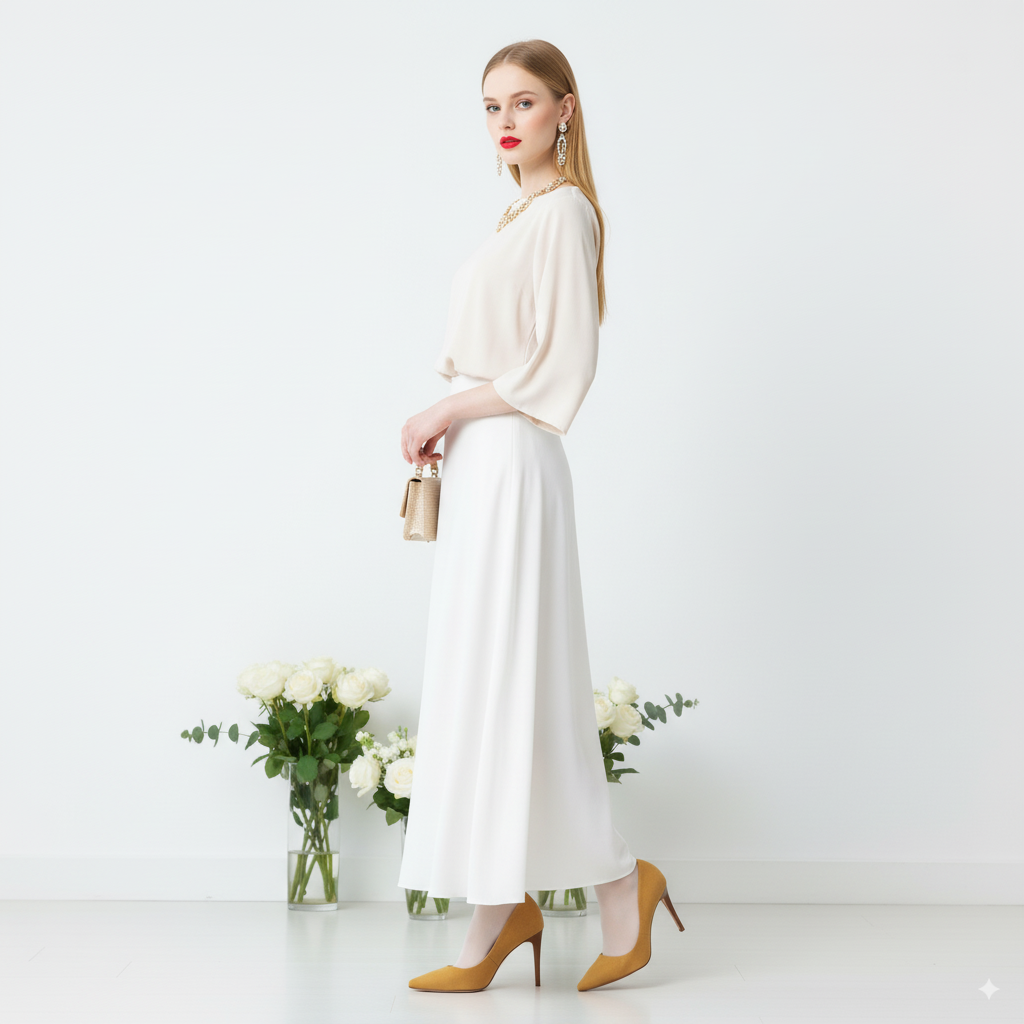 ATIS 85 黄色帆布高跟鞋