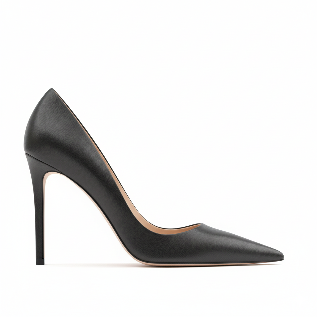RANE 105 Black Leather Pumps