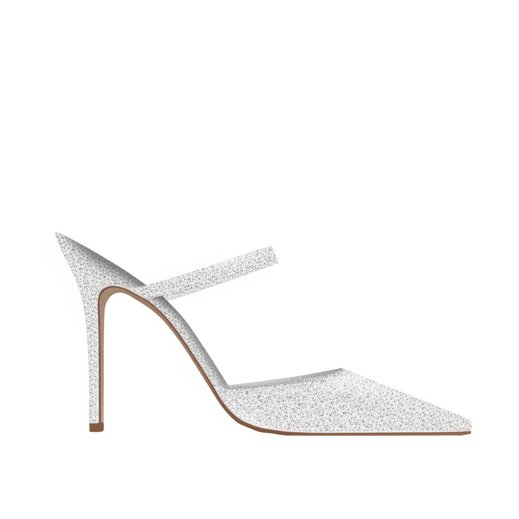 RANE 105 白色格利特高跟鞋